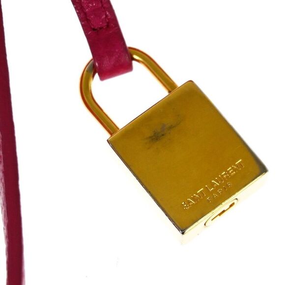 Saint Laurent Sac De Jour Pink Leather Handbag (Pre-Owned) - Picture 8 of 12